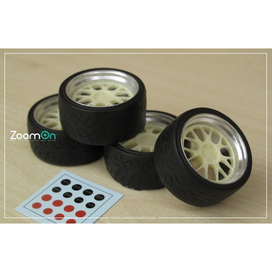 1/24 19'' BBS LM-R Rim set with Tyres