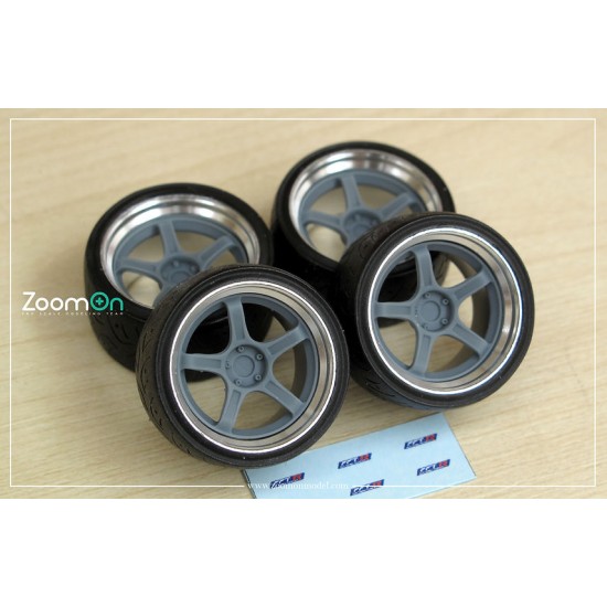 1/24 20'' SSR GTX03 Rim set with Tyres