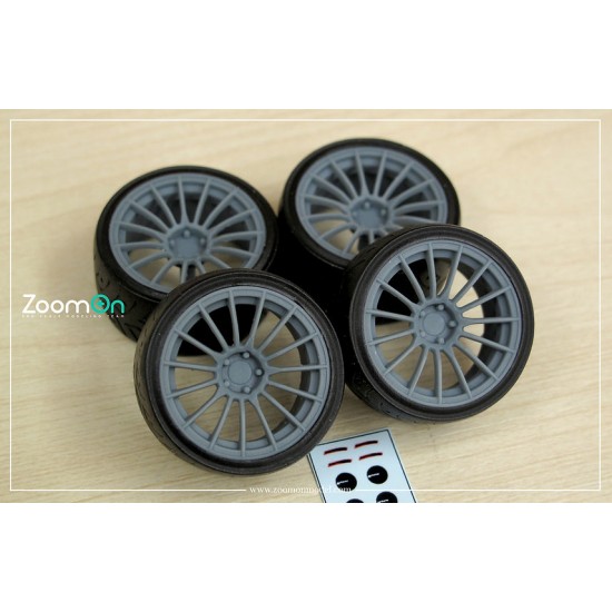 1/24 20'' Enkei RS05RR Rim set with Tyres