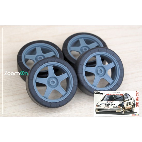 1/24 17'' Asahitec EG JTCC Rim set with Tyres