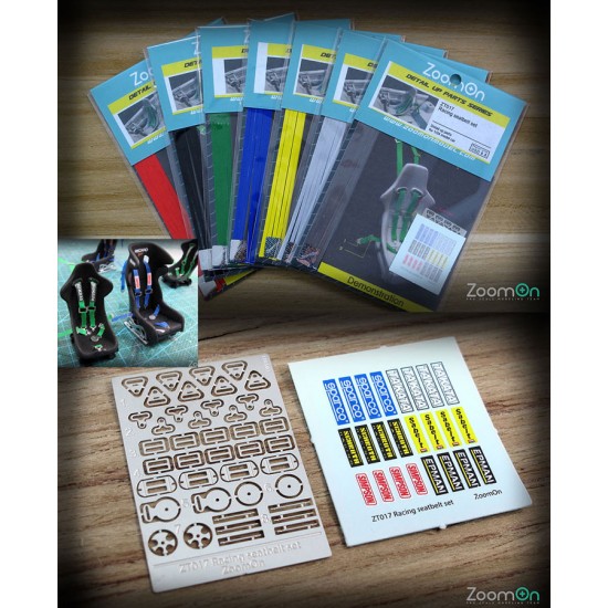1/24 Racing Seatbelt set (Blue)