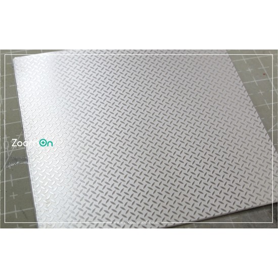 1/24-1/25 Aluminium Chequer Plate (size 70x70mm)