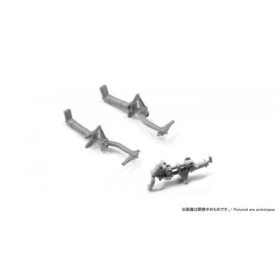 1/32 North-American P-51D Mustang Metal Struts (2 Main Struts+1 Tail Gear Strut)