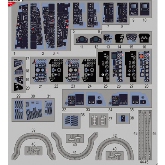 1/48 F-4C/D Phantom II Instrument Panel Photo-Etched Set