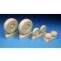 1/48 Mikoyan MiG-25 Foxbat Main and Nose Wheels Set for Kitty Hawk kit 1/48 Mikoyan MiG-25 Foxbat Main and Nose Wheels Set for Kitty Hawk kit