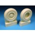 1/48 Mikoyan MiG-25 Foxbat Main and Nose Wheels Set for Kitty Hawk kit 1/48 Mikoyan MiG-25 Foxbat Main and Nose Wheels Set for Kitty Hawk kit