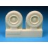 1/48 Mikoyan MiG-25 Foxbat Main and Nose Wheels Set for Kitty Hawk kit 1/48 Mikoyan MiG-25 Foxbat Main and Nose Wheels Set for Kitty Hawk kit