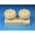 1/48 Mikoyan MiG-25 Foxbat Main and Nose Wheels Set for Kitty Hawk kit 1/48 Mikoyan MiG-25 Foxbat Main and Nose Wheels Set for Kitty Hawk kit