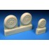 1/48 Gloster Meteor Mk.8 Main and Nose Wheels Set for Airfix kit 1/48 Gloster Meteor Mk.8 Main and Nose Wheels Set for Airfix kit