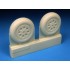 1/48 Gloster Meteor Mk.8 Main and Nose Wheels Set for Airfix kit 1/48 Gloster Meteor Mk.8 Main and Nose Wheels Set for Airfix kit