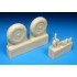 1/48 Boulton Paul Defiant Mainwheels and Tailwheel for Airfix kit 1/48 Boulton Paul Defiant Mainwheels and Tailwheel for Airfix kit