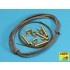 1/16 Tow Cables & Track Cable with Brackets for Tiger I, King Tiger & Panther kits 1/16 Tow Cables & Track Cable with Brackets for Tiger I, King Tiger & Panther kits