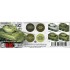 Acrylic Paint (3rd Generation) Set for AFV - Modulation US Olive Drab 3G (4x 17ml)