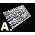 Letter Stencil (Masking) A for 1/35, 1/100 Scale Models (90x55mm) Letter Stencil (Masking) A for 1/35, 1/100 Scale Models (90x55mm)