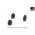 1/48 Mikoyan MiG-15bis Fagot (Late)/MiG-17 Fresco Wheels w/Weighted Tyres 1/48 Mikoyan MiG-15bis Fagot (Late)/MiG-17 Fresco Wheels w/Weighted Tyres