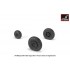 1/48 Mikoyan MiG-15bis Fagot (Late)/MiG-17 Fresco Wheels w/Weighted Tyres 1/48 Mikoyan MiG-15bis Fagot (Late)/MiG-17 Fresco Wheels w/Weighted Tyres