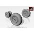 1/72 Mikoyan MiG-29A/B/UB Fulcrum Weighted Wheels (Early) 1/72 Mikoyan MiG-29A/B/UB Fulcrum Weighted Wheels (Early)