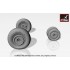 1/72 Mikoyan MiG-29A/B/UB Fulcrum Weighted Wheels (Early) 1/72 Mikoyan MiG-29A/B/UB Fulcrum Weighted Wheels (Early)