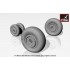 1/72 Mikoyan MiG-29A/B/UB Fulcrum Weighted Wheels (Early) 1/72 Mikoyan MiG-29A/B/UB Fulcrum Weighted Wheels (Early)