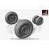 1/72 Mikoyan MiG-29A/B/UB Fulcrum Weighted Wheels (Early) 1/72 Mikoyan MiG-29A/B/UB Fulcrum Weighted Wheels (Early)