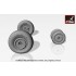 1/72 Mikoyan MiG-29A/B/UB Fulcrum Weighted Wheels (Early) 1/72 Mikoyan MiG-29A/B/UB Fulcrum Weighted Wheels (Early)