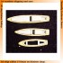 1/350 German Battleship Konig Wooden Deck for ICM kit S.001 / Aoshima #043707 1/350 German Battleship Konig Wooden Deck for ICM kit S.001 / Aoshima #043707