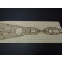 1/700 HMS Dreadnought 1907 Wooden Deck set for Trumpeter 06704 kit 1/700 HMS Dreadnought 1907 Wooden Deck set for Trumpeter 06704 kit