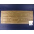 1/200 German Bismarck Battleship Wooden Deck (for Trumpeter 03702) 1/200 German Bismarck Battleship Wooden Deck (for Trumpeter 03702)