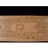 1/400 DKM Gneisenau Wooden Deck for Heller kit #81080 1/400 DKM Gneisenau Wooden Deck for Heller kit #81080