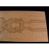 1/400 DKM Gneisenau Wooden Deck for Heller kit #81080 1/400 DKM Gneisenau Wooden Deck for Heller kit #81080