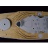 1/400 French Navy Battleship Dunkerque Wooden Deck with photoetch for Heller kit #81073 1/400 French Navy Battleship Dunkerque Wooden Deck with photoetch for Heller kit #81073