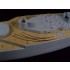 1/400 French Navy Battleship Dunkerque Wooden Deck with photoetch for Heller kit #81073