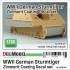 1/35 WWII SturmTiger Zimmerit Decal set for Rye Field Model 1/35 WWII SturmTiger Zimmerit Decal set for Rye Field Model