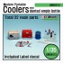 1/35 Modern US Portable Cooler Set w/Dented Empty Bottles 1/35 Modern US Portable Cooler Set w/Dented Empty Bottles