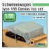1/35 Schwimmwagen Type 166 Canvas Top Set for Tamiya kit