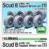 1/35 Scud B w/MAZ-543 Sagged Wheels Set 1 for Dragon kits (8 wheels) 1/35 Scud B w/MAZ-543 Sagged Wheels Set 1 for Dragon kits (8 wheels)