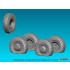 1/35 GAZ-233014 STS Tiger Flat Tyres Wheel set for Meng/Xact/Zvezda kits 1/35 GAZ-233014 STS Tiger Flat Tyres Wheel set for Meng/Xact/Zvezda kits