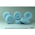1/35 US M142 HIMARS Sagged Wheel set for Trumpeter kit 1/35 US M142 HIMARS Sagged Wheel set for Trumpeter kit