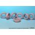 1/35 US M1000 HET Semi-trailer Sagged Tyre set for HobbyBoss kits 1/35 US M1000 HET Semi-trailer Sagged Tyre set for HobbyBoss kits