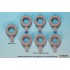 1/35 US M1000 HET Semi-trailer Sagged Tyre set for HobbyBoss kits 1/35 US M1000 HET Semi-trailer Sagged Tyre set for HobbyBoss kits