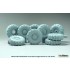 1/35 NATO M1014 MAN Tractor Sagged Wheel set Mich.XL for I LOVE KIT 1/35 NATO M1014 MAN Tractor Sagged Wheel set Mich.XL for I LOVE KIT