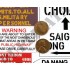 1/35 Vietnam War Road Signs #1 1/35 Vietnam War Road Signs #1