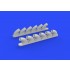 1/48 Curtiss P-40B Tomahawk Exhaust Stacks for Airfix kit 1/48 Curtiss P-40B Tomahawk Exhaust Stacks for Airfix kit
