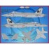 Decals for 1/48 Air Wing All-Stars Super Hornets PT V Decals for 1/48 Air Wing All-Stars Super Hornets PT V
