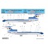 1/144 Tu-154 B/B-1 70s-80s Years MALEV Dry-Water Decal sheet 1/144 Tu-154 B/B-1 70s-80s Years MALEV Dry-Water Decal sheet