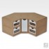 Corner Drawers Module (Dimensions: 30cm x 30cm x 15 cm) Corner Drawers Module (Dimensions: 30cm x 30cm x 15 cm)