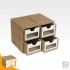 Four-Drawer Module (dimensions: 20 x 15 x 15cm) Four-Drawer Module (dimensions: 20 x 15 x 15cm)