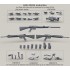 1/35 US Navy/SOF Mk.12 Mod 0/1 Special Purpose Rifle (SPR) - Resin Parts 1/35 US Navy/SOF Mk.12 Mod 0/1 Special Purpose Rifle (SPR) - Resin Parts