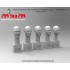 1/35 Bare Head Set with 5 Different Emotions (5pcs, resin) 1/35 Bare Head Set with 5 Different Emotions (5pcs, resin)