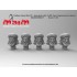 1/35 Taliban Head Set #3 - Bearded with 5 Different Face Impressions (resin) 1/35 Taliban Head Set #3 - Bearded with 5 Different Face Impressions (resin)